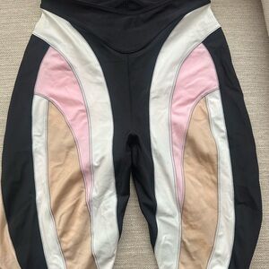Mugler Pink Spiral Leggings